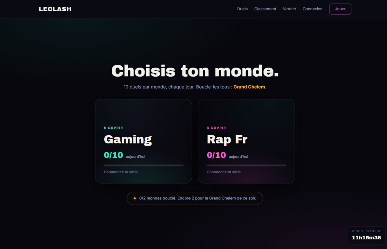 Le flow de duels de LeClash